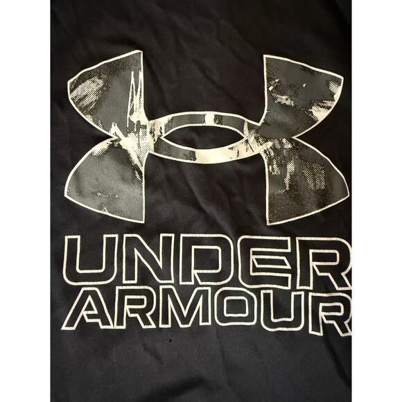 Under Armour Boys Youth Medium HeatGear Camo Logo Shirt - Excellent Condition - Picture 4 of 4